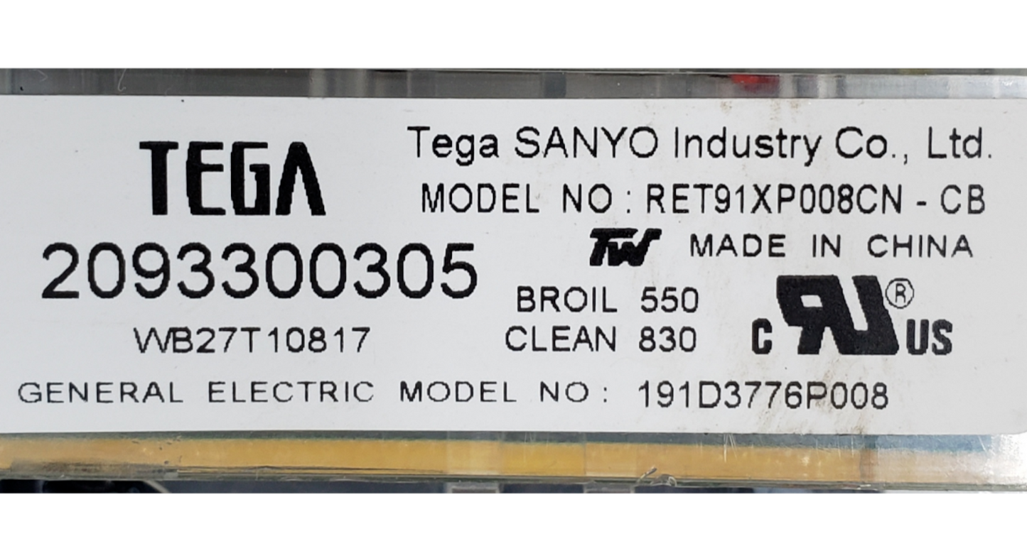 Genuine GE Range Control Board 191D3776P008 Same Day Shipping & 60 Days Warranty