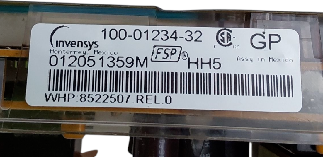 Genuine Whirlpool Range Control Board 8522507 *Same Day Ship & 60 Days Warranty*