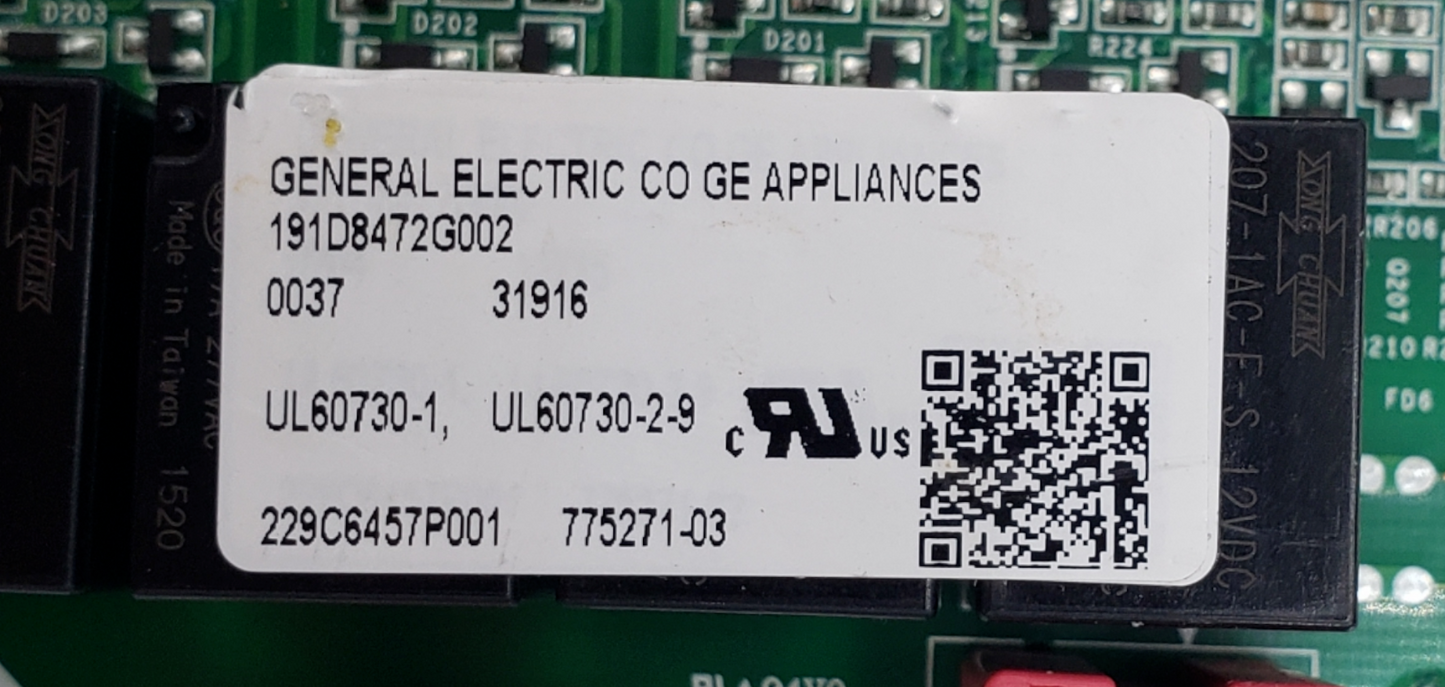 Genuine GE Oven Control Board 191D8472G002 *Same Day Shipping & 60 Days Warranty
