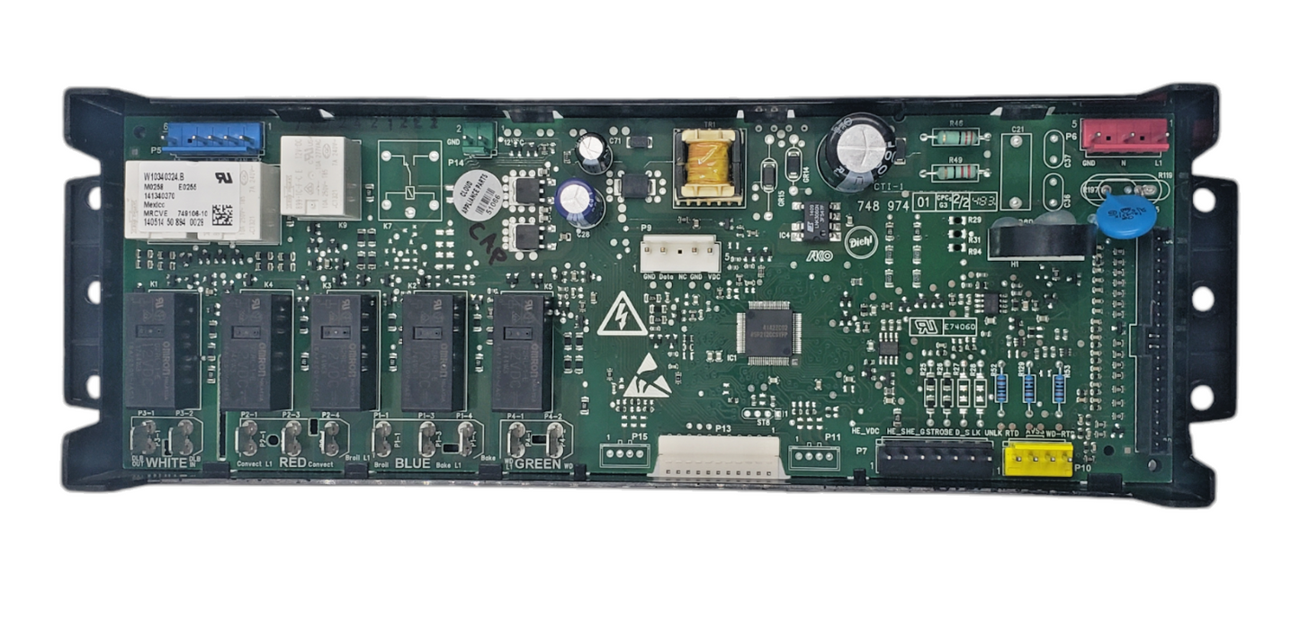 Genuine Whirlpool Range Control Board W10340324 Same Day Ship & 60 Days Warranty