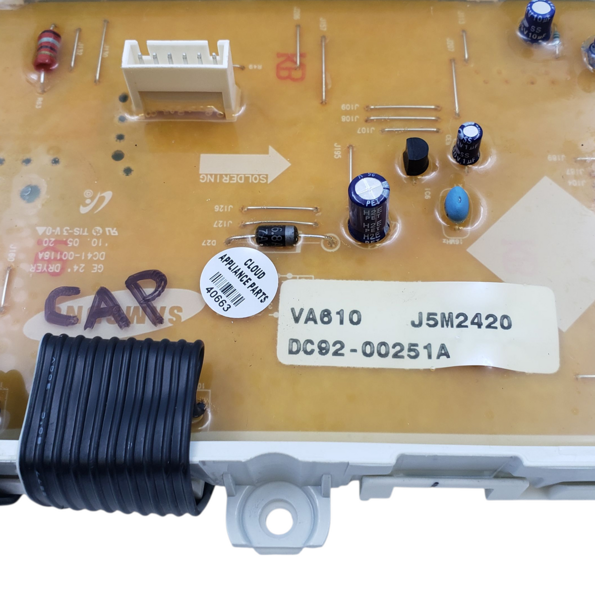 Samsung Genuine Dryer Control Board DC92-00251A Same Day Ship & 60 Days Warranty
