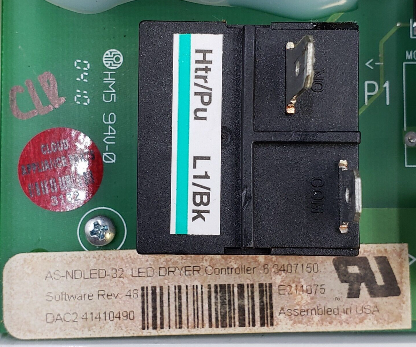 Genuine Whirlpool Dryer Control Board 63407150 Same Day Ship & 60 Days Warranty.