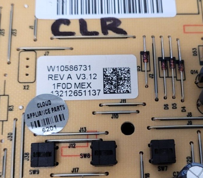 Genuine Whirlpool Range Control Board W10586731 Same Day Ship & 60 Days Warranty