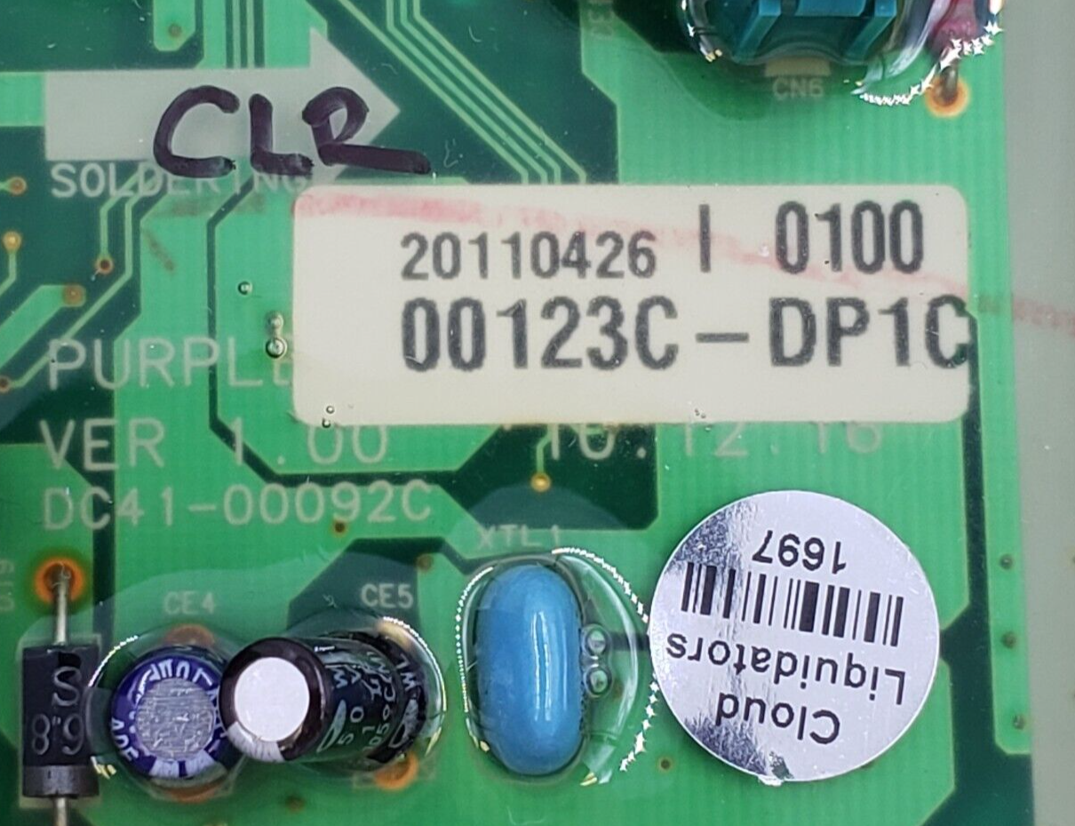 Genuine Samsung Dryer Control Board DC92-00123C Same Day Ship & 60 Days Warranty
