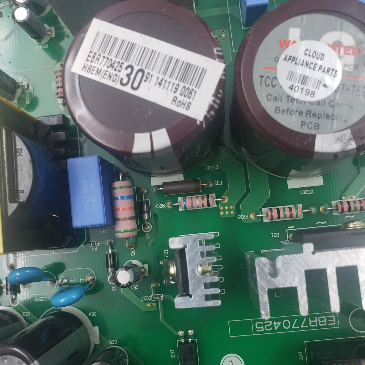 LG Genuine Fridge Control Board EBR77042530 Same Day Shipping & 60 Days Warranty