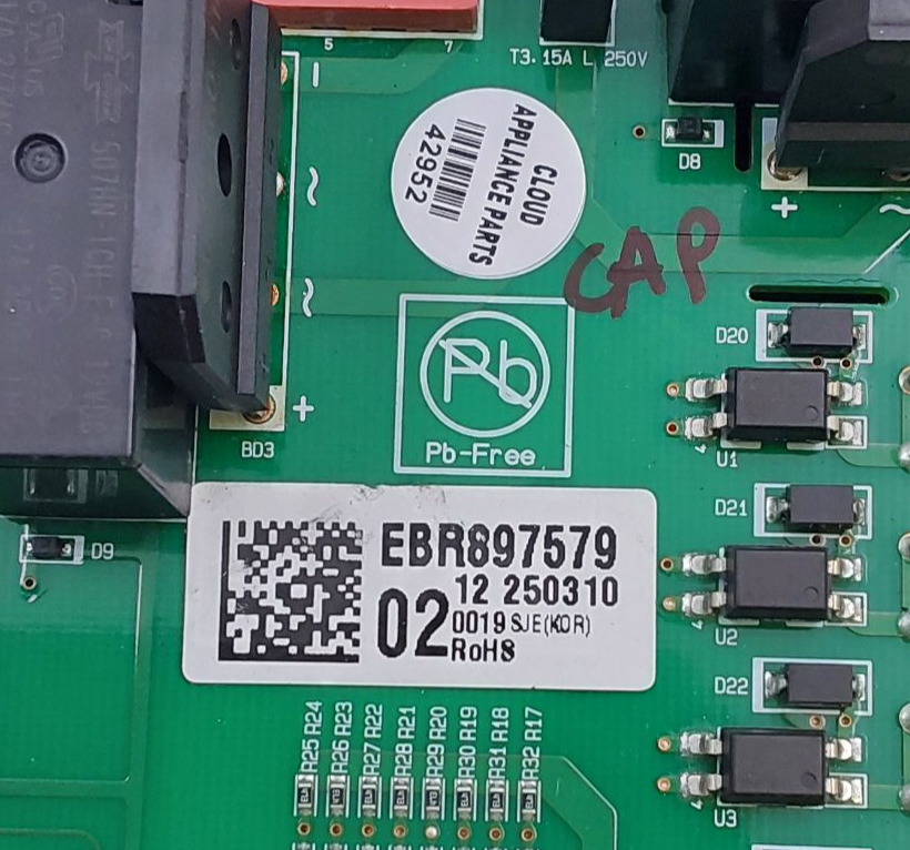 LG New Range Control Board EBR89757902 ***Same Day Shipping & 60 Days Warranty**