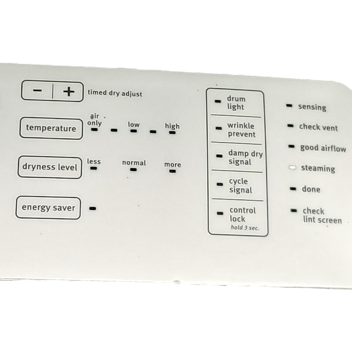 Genuine Whirlpool Dryer Control Panel W10748479 Same Day Ship & 60 Days Warranty