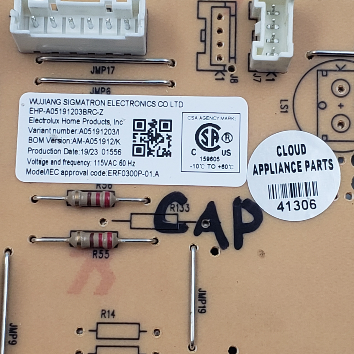 Frigidaire OEM Fridge Control Board A05191203 *Same Day Ship & 60 Days Warranty*