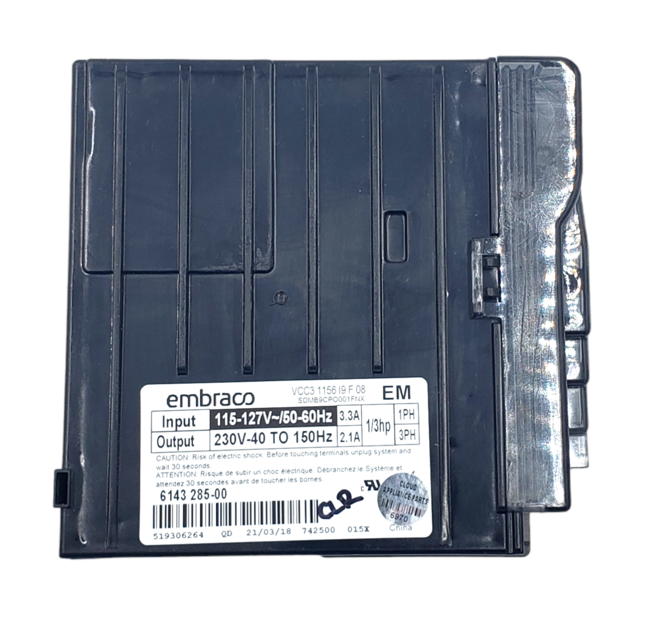 New Embraco Refrigerator Control 519306264 Same Day Shipping & 60 Days Warranty*
