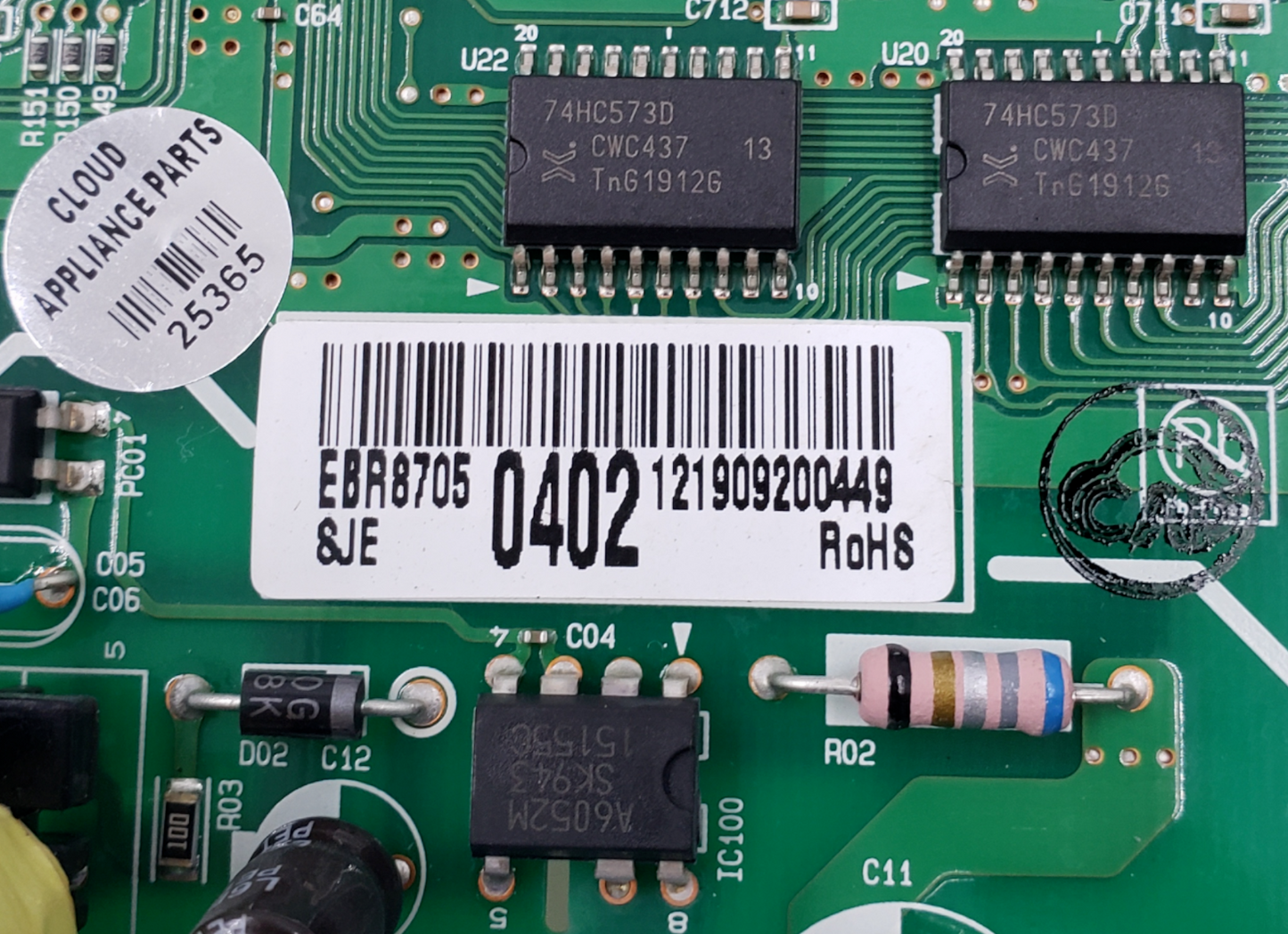 Genuine LG Range Control Board EBR87050402 *Same Day Shipping & 60 Days Warranty