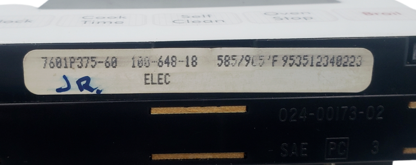 Genuine Maytag Oven Control Board 7601P375-60 Same Day Ship & *60 Days Warranty*