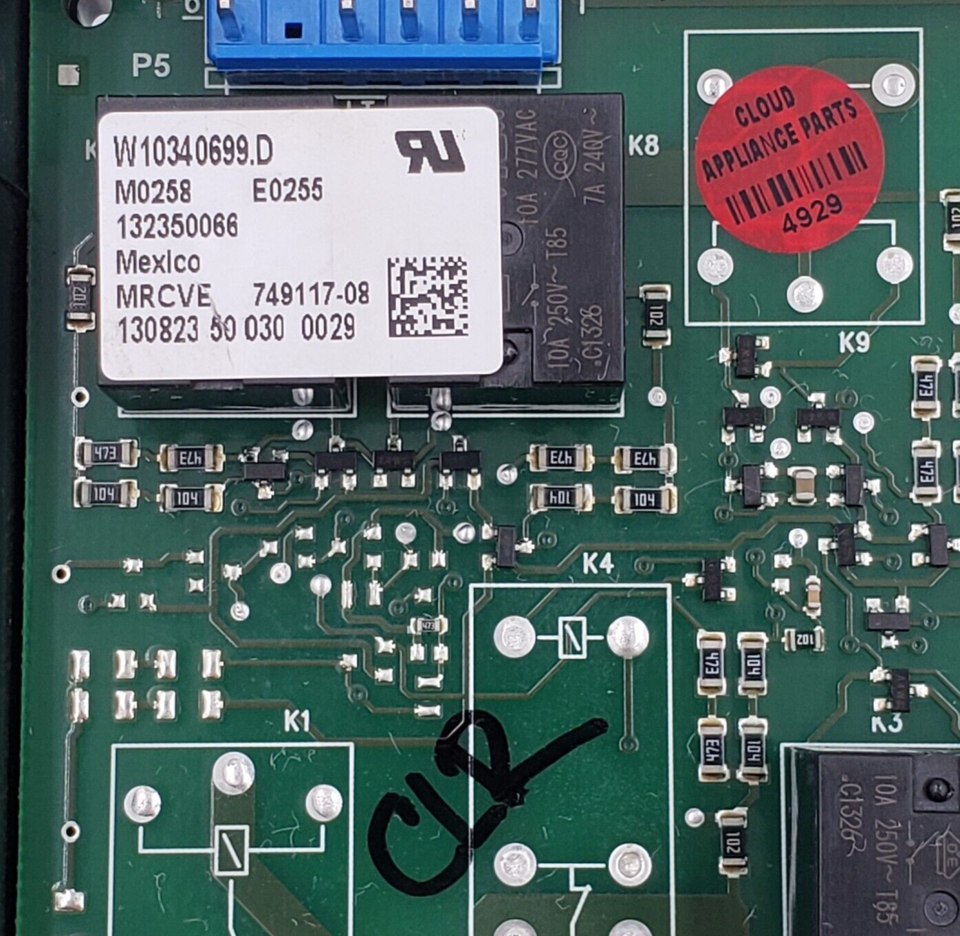 Genuine Whirlpool Range Control Board W10340699 Same Day Ship & 60 Days Warranty