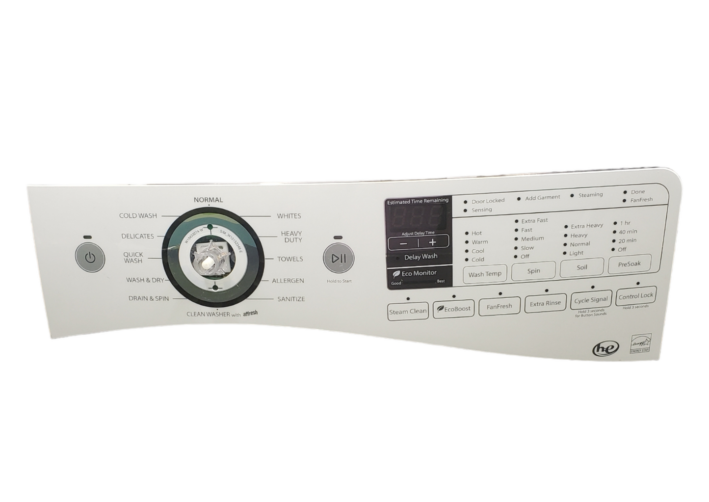 OEM Whirlpool Washer Control Panel W10433090 **Same Day Ship & 60 Days Warranty*