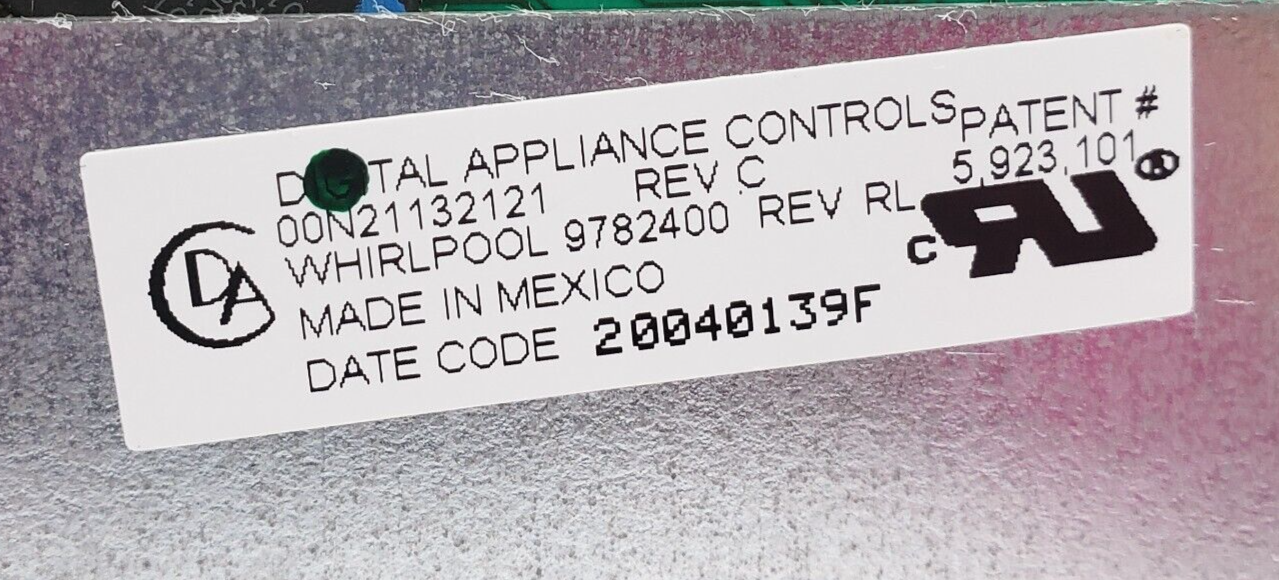 Genuine Whirlpool Oven Control Board 9782400 **Same Day Ship & 60 Days Warranty*
