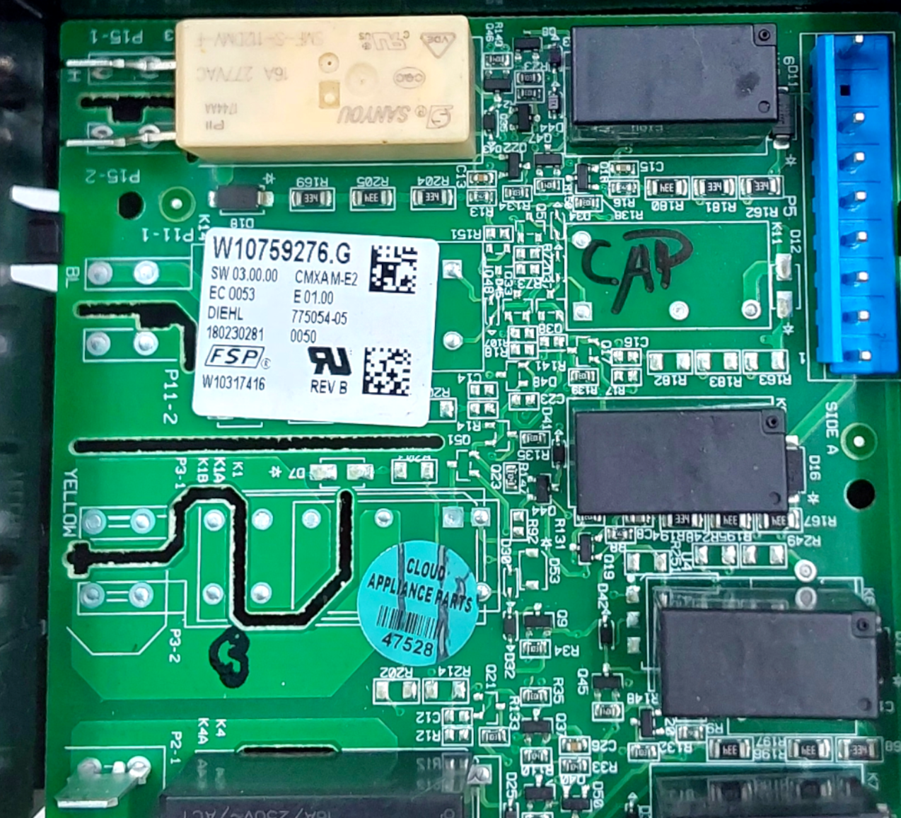 Genuine Whirlpool Range Control Board W10759276 Same Day Ship & 60 Days Warranty