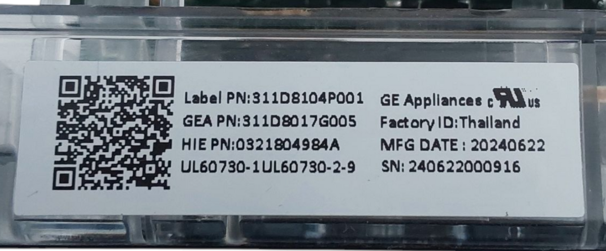 Genuine GE Range Control Board 311D8104P001 Same Day Shipping & 60 Days Warranty