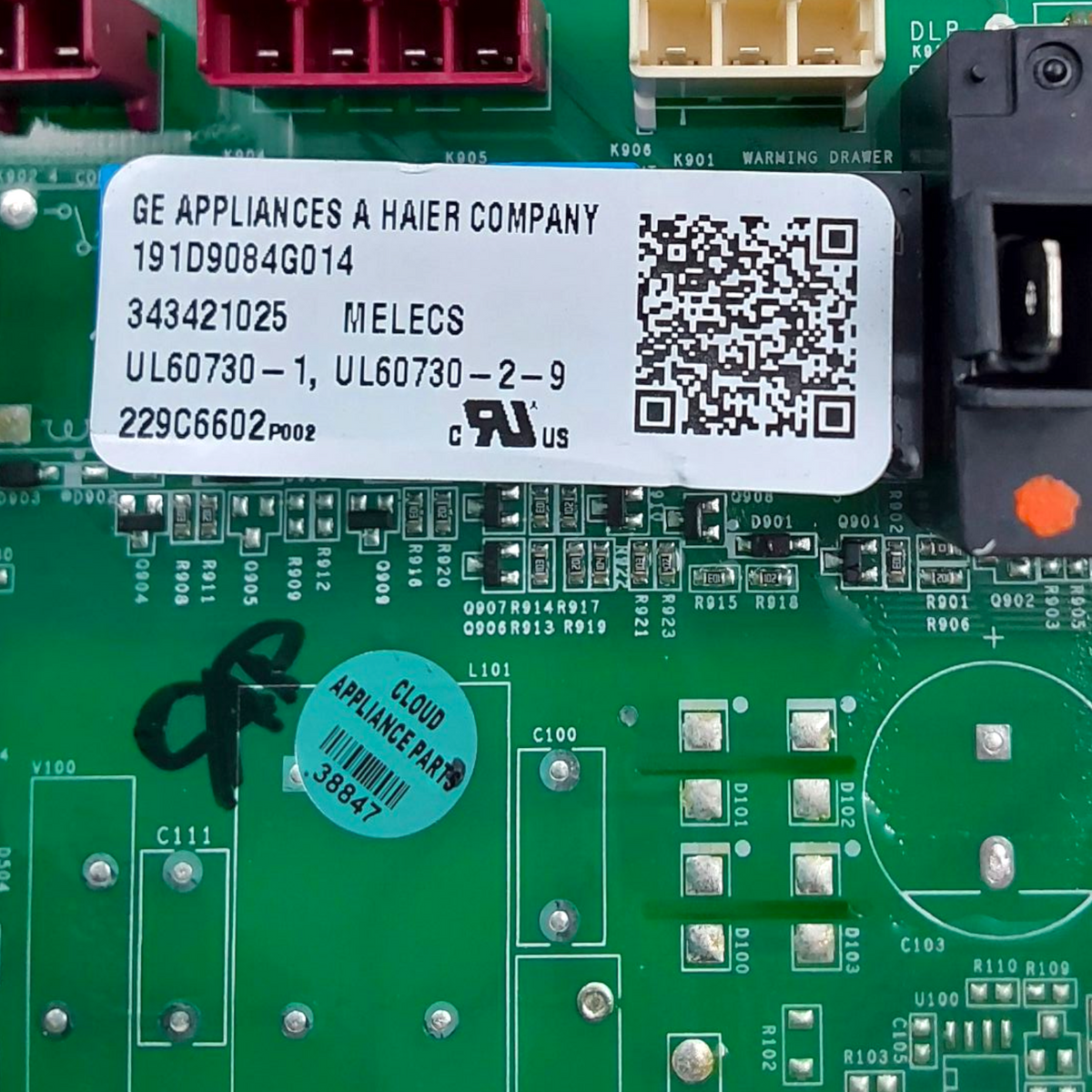 New GE Wall Oven Control Board 191D9084G014 Same Day Shipping & 60 Days Warranty