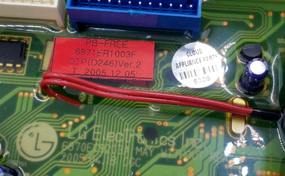 Genuine LG Washer Control Board 6871ER1003F Same Day Shipping & 60 Days Warranty