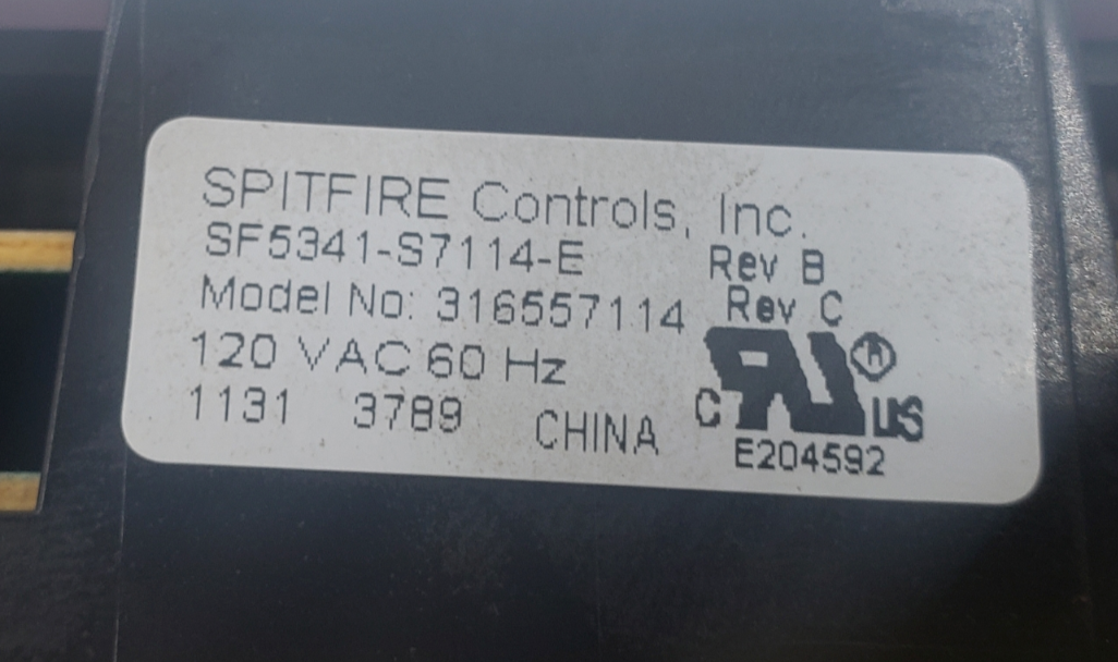 Genuine Frigidaire Range Control Board 316557114 Same Day Ship & 60 Day Warranty