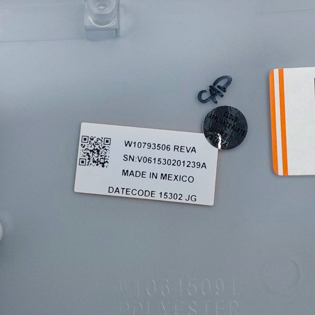 Genuine Whirlpool Dryer Control Panel W10793506 Same Day Ship & 60 Days Warranty