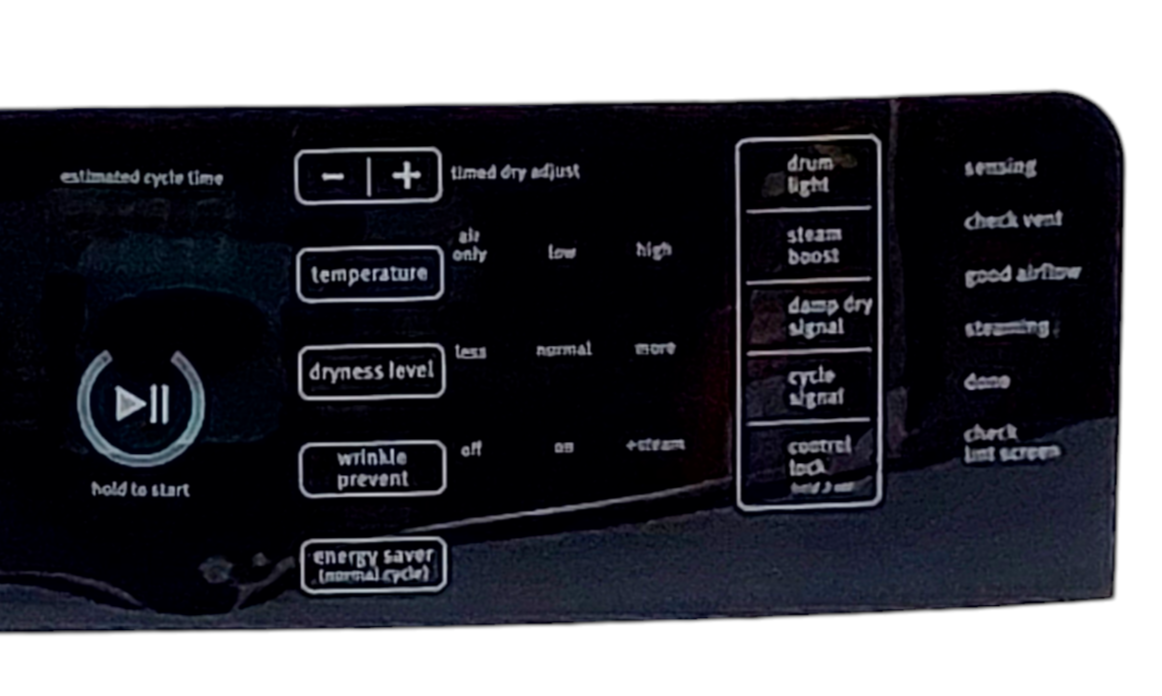 Genuine Whirlpool Dryer Control Panel W10825123 Same Day Ship & 60 Days Warranty
