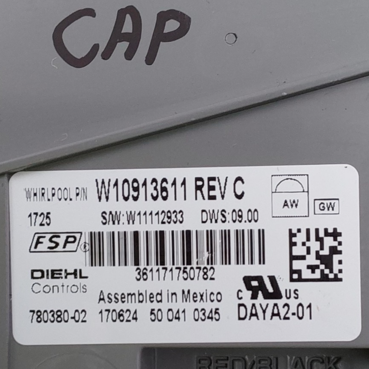 Whirlpool OEM Dishwasher Control Board W10913611 Same Day Ship& 60 Days Warranty