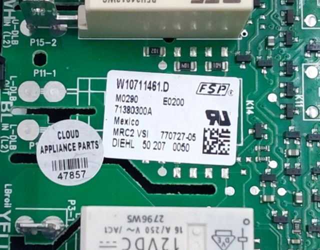 Genuine Whirlpool Range Control Board W10711461 Same Day Ship & 60 Days Warranty
