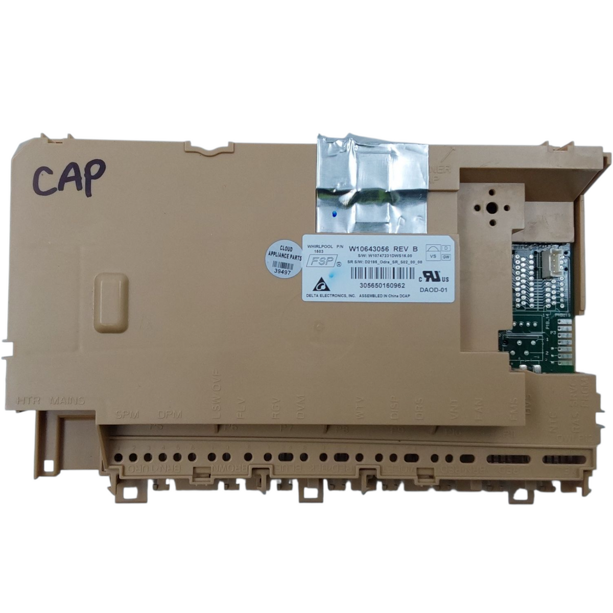 Whirlpool OEM Dishwasher Board W10643056  *Same Day Shipping & 60 Days Warranty*