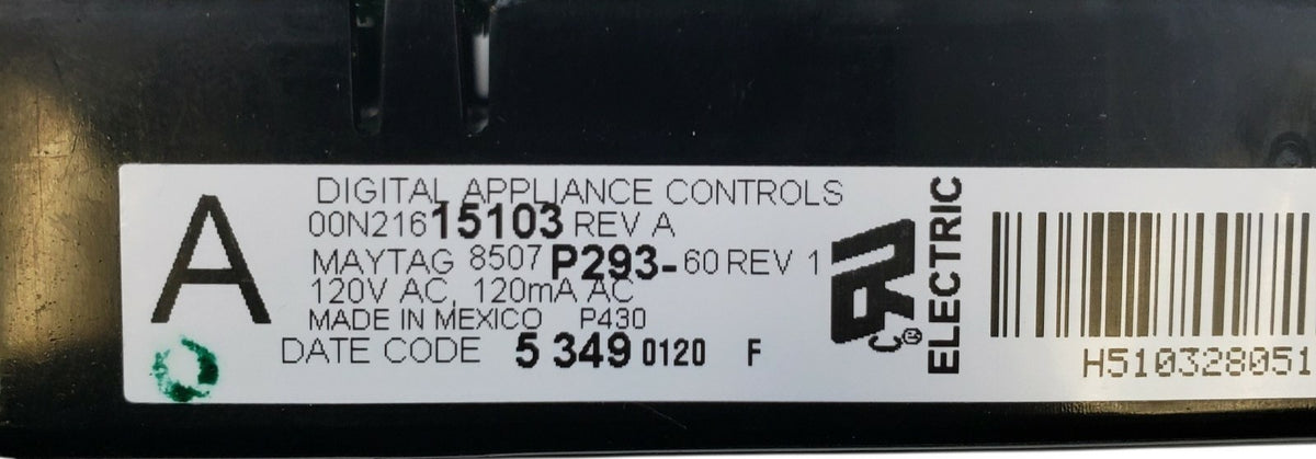 Whirlpool OEM Oven Control Board 8507P293-60 *Same Day Ship & 60 Days Warranty**