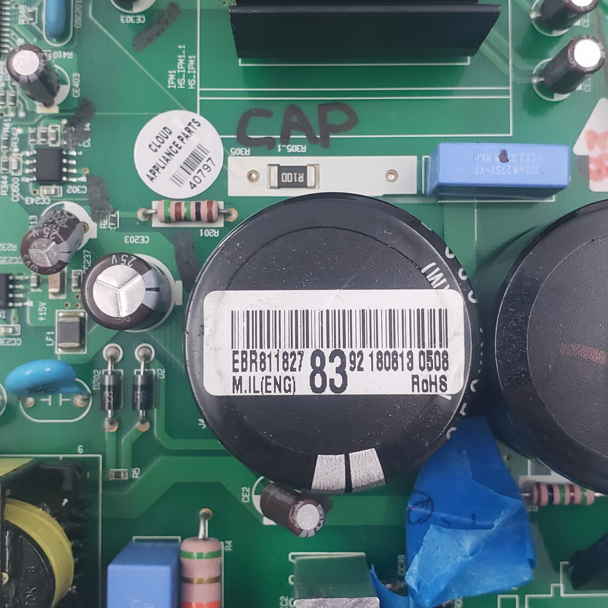 LG Genuine Fridge Control Board EBR81182783 Same Day Shipping & 60 Days Warranty