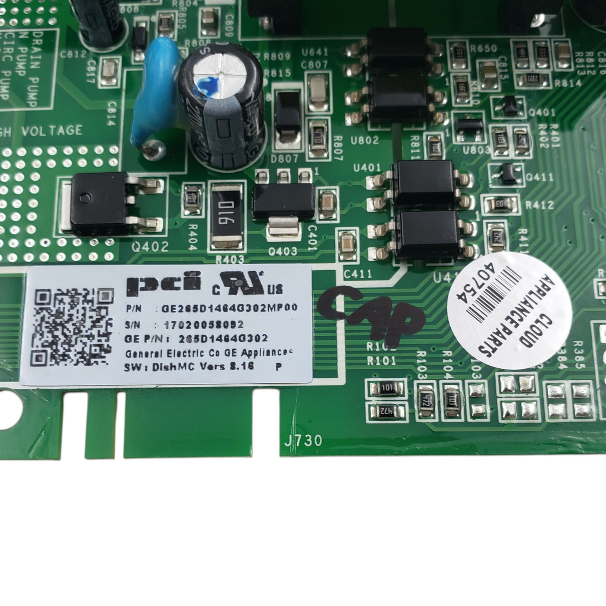 GE OEM Dishwasher Control Board 265D1464G302 **Same Day Ship & 60 Days Warranty*