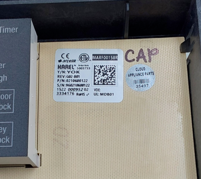 New Blomberg Oven Control Board 0210600122 Same Day Shipping & 60 Days Warranty*