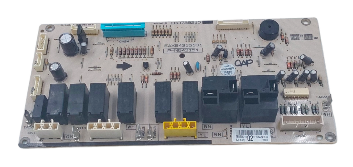 Genuine LG Range Control Board EBR73821002 Same Day Shipping & 60 Days Warranty*