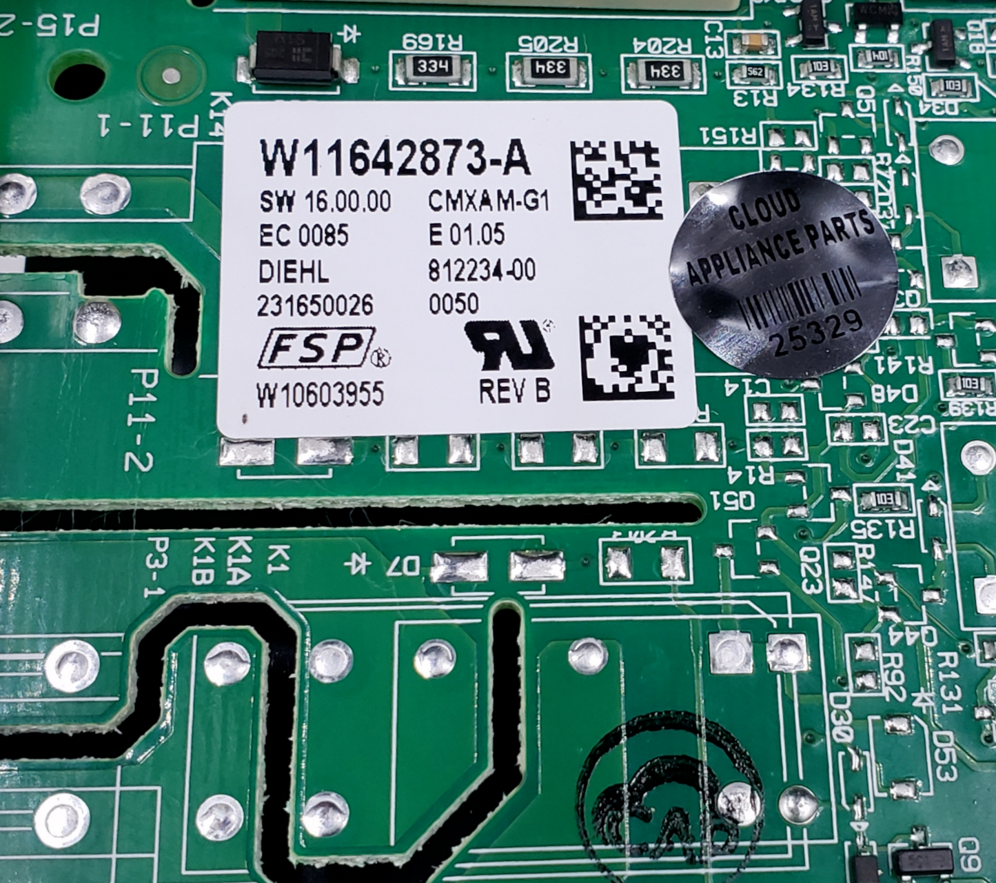 Genuine Whirlpool Range Control Board W11642873 Same Day Ship & 60 Days Warranty