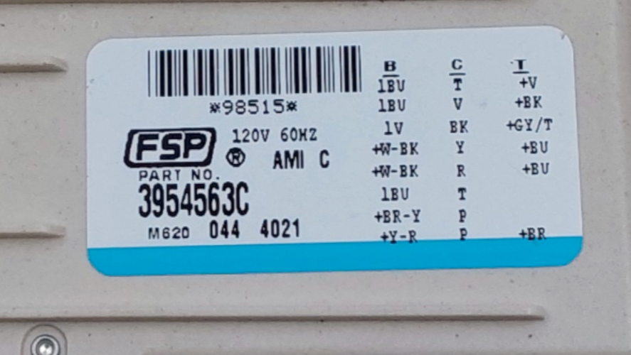 Genuine OEM Whirlpool Washer Timer 3954563 Same Day Shipping & 60 Days Warranty*