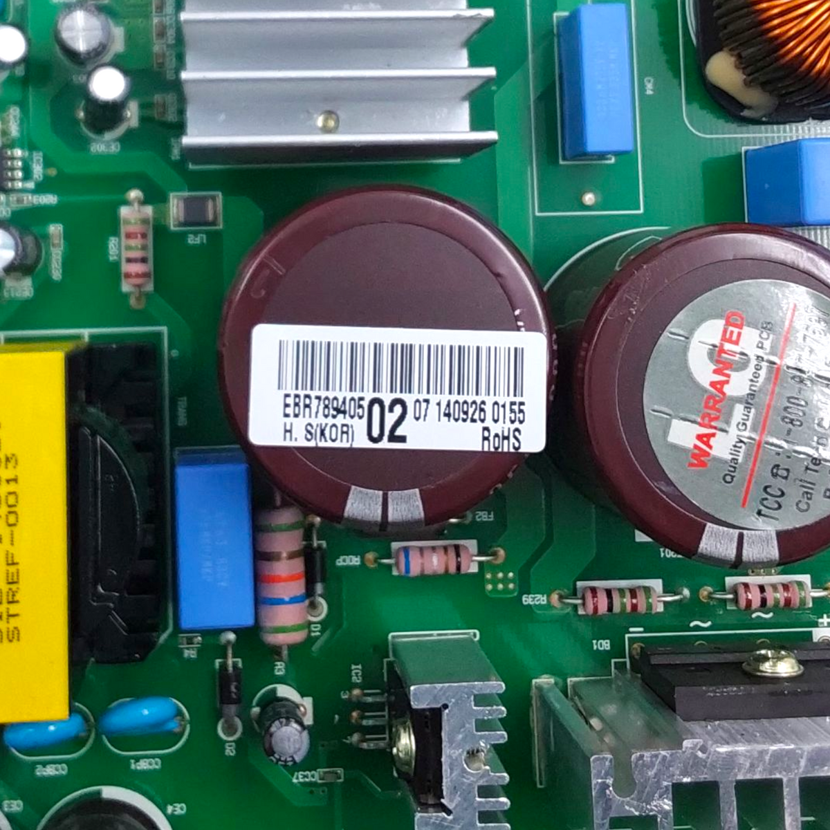 LG Genuine Fridge Control Board EBR78940502 Same Day Shipping & 60 Days Warranty