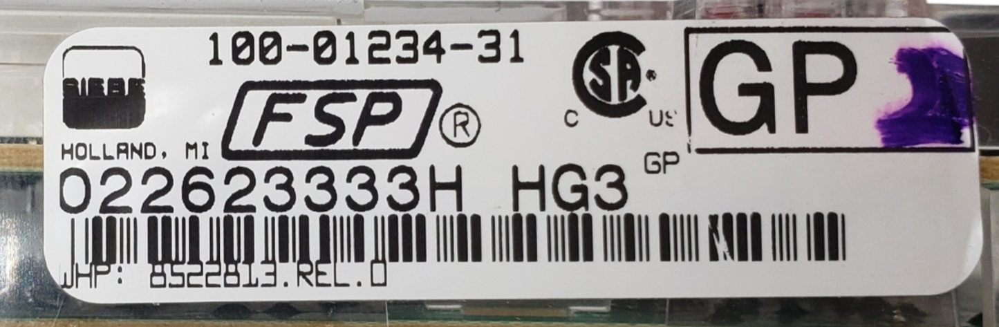 Genuine Whirlpool Range Control Board 8522813 *Same Day Ship & 60 Days Warranty*