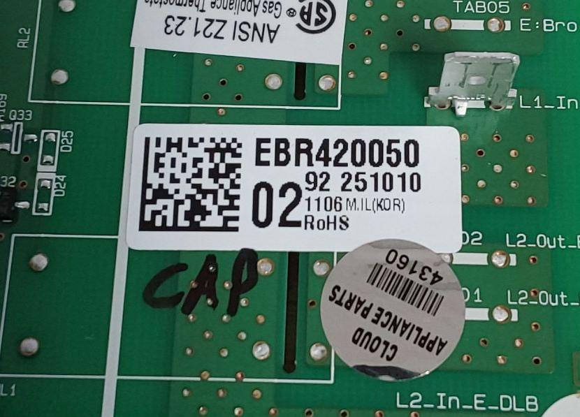 LG New Range Control Board EBR42005002 ***Same Day Shipping & 60 Days Warranty**