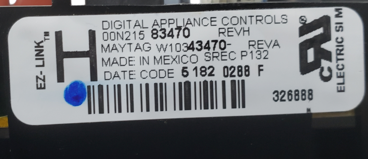 Genuine Whirlpool Oven Control Board W10343470 *Same Day Ship & 60 Days Warranty