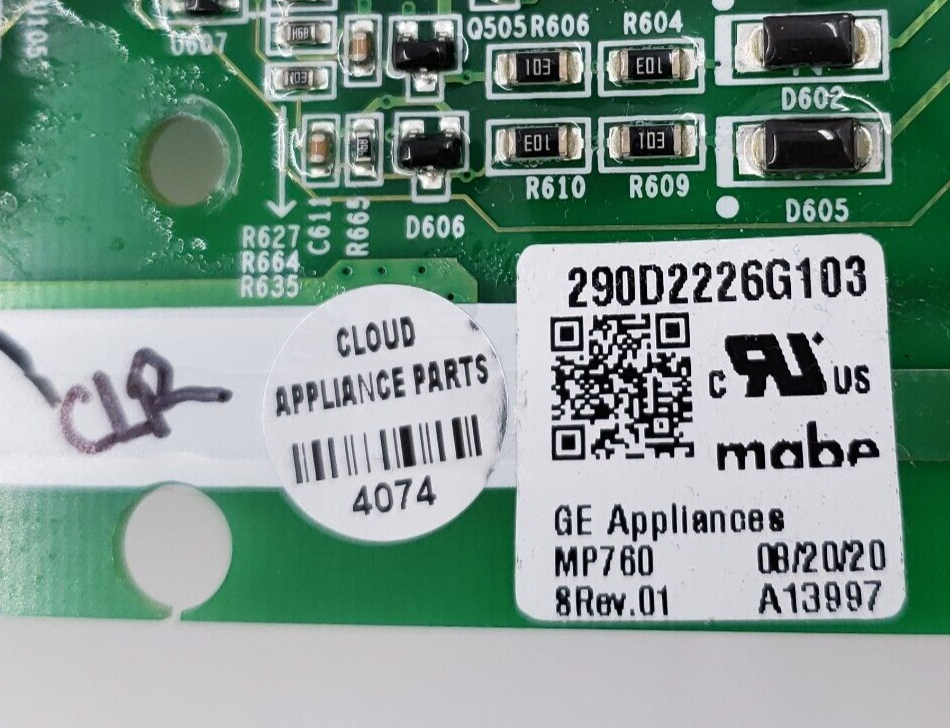 Genuine GE Washer Control Board 290D2226G103 Same Day Ship & 60 Days Warranty