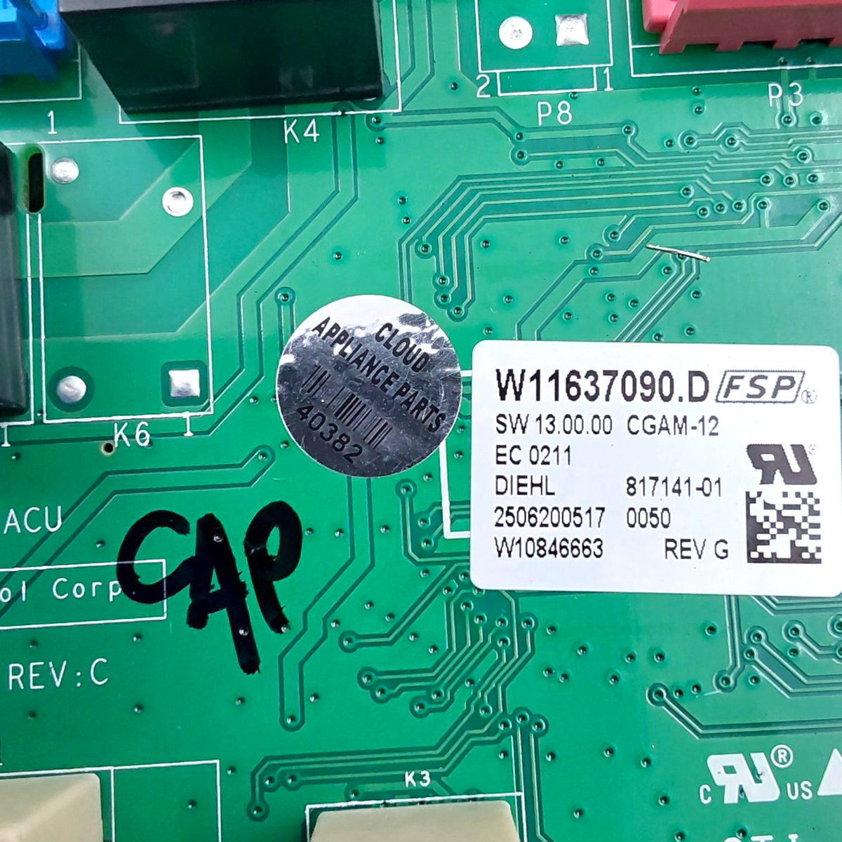 Whirlpool Genuine Range Control Board W11637090 Same Day Ship & 60 Days Warranty