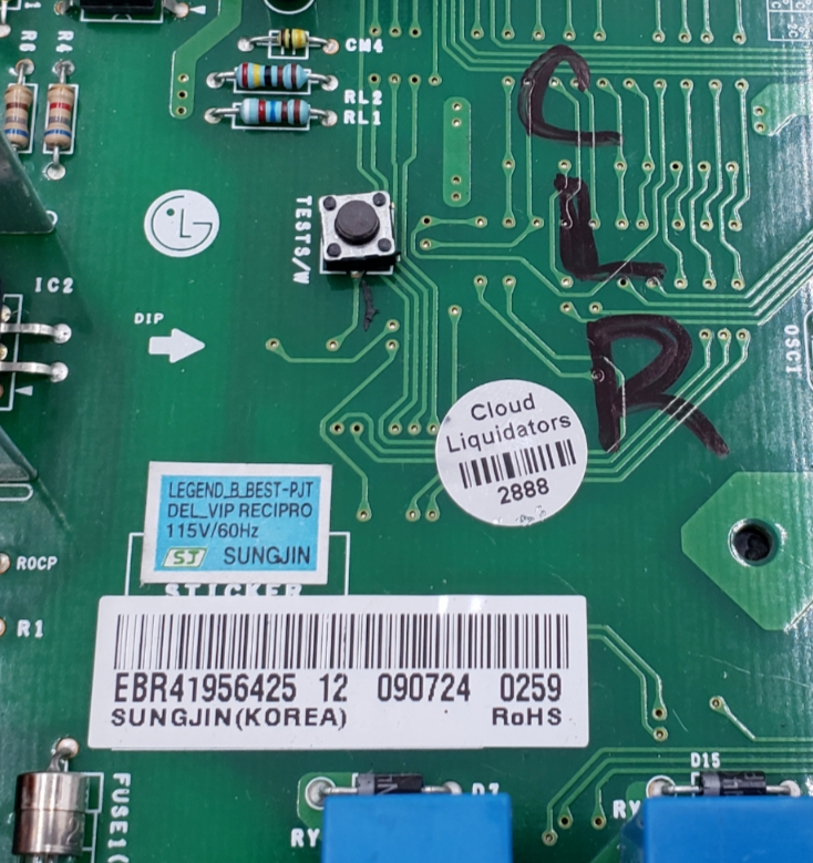 Genuine LG Refrigerator Control EBR41956425 Same Day Shipping & 60 Days Warranty