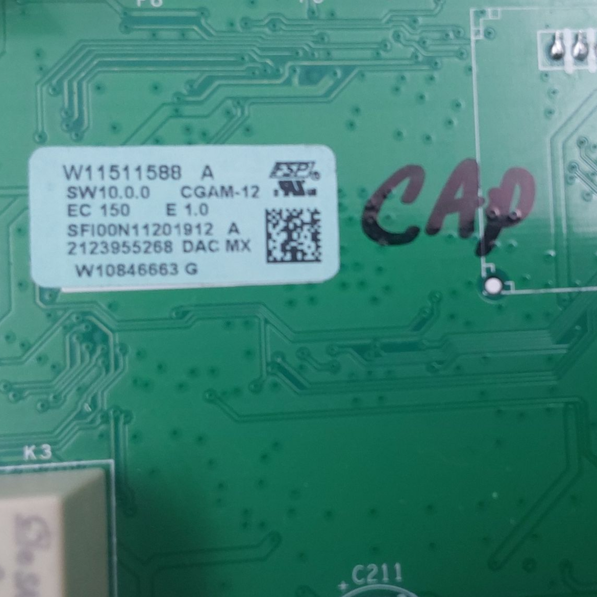 Whirlpool Genuine Range Control Board W11511588 Same Day Ship & 60 Days Warranty