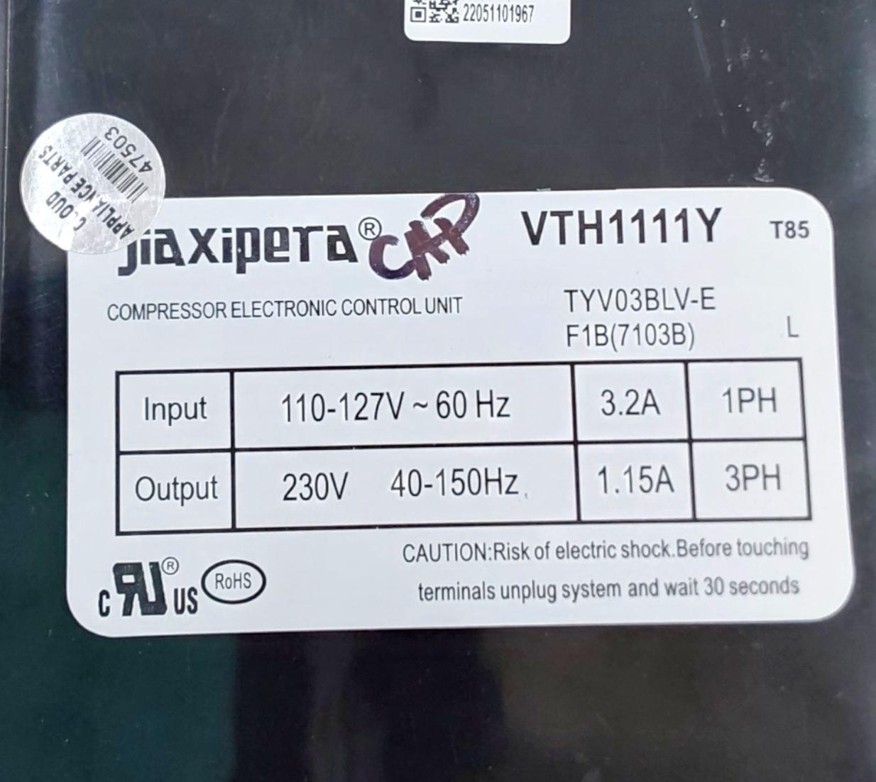 New Frigidaire Fridge Inverter Board VTH1111Y *Same Day Ship & 60 Days Warranty*