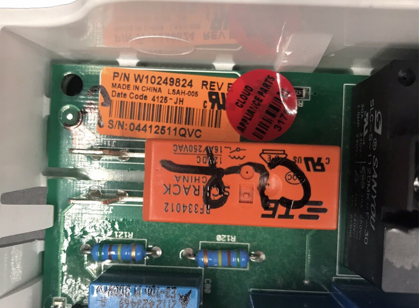 Genuine Whirlpool Dryer Control Board W10249824 Same Day Ship & 60 Days Warranty
