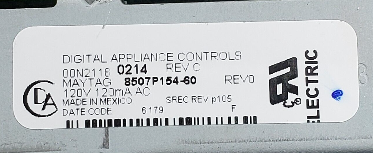Genuine Whirlpool Oven Control 8507P154-60 Same Day Shipping & 60 Days Warranty*