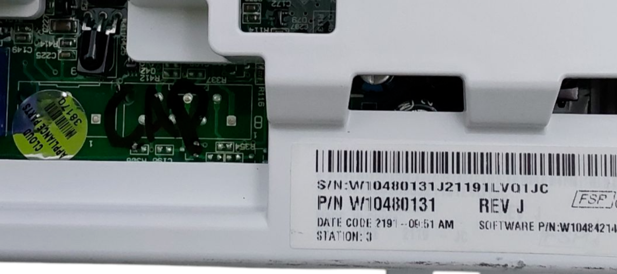 Genuine Whirlpool Washer Control Board W10480131 Same Day Ship &60 Days Warranty