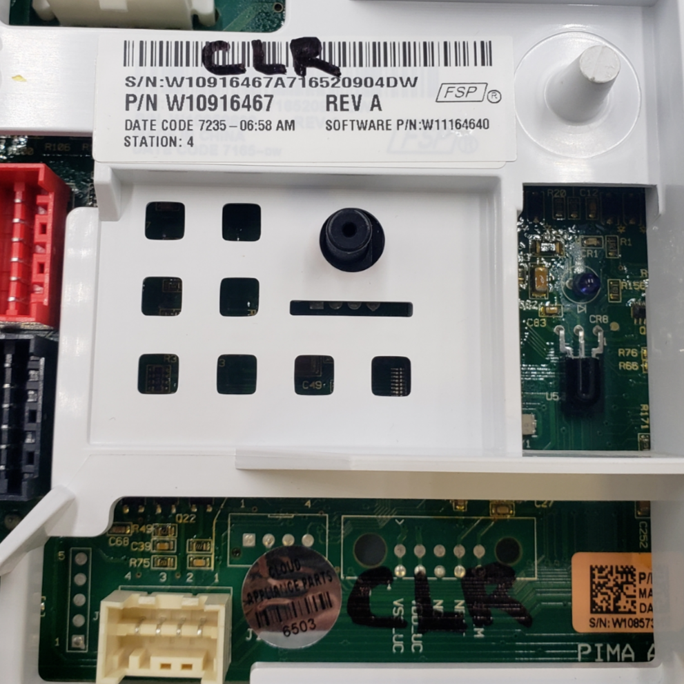 Genuine Whirlpool Washer Control W10916467 Same Day Shipping & *60 Days Warranty