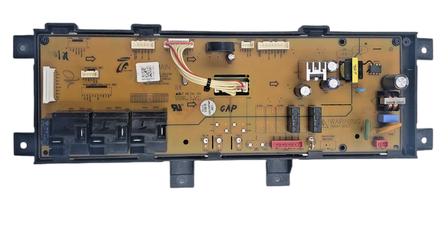 Genuine Samsung Range Control Board DE92-03761E Same Day Ship & 60 Days Warranty