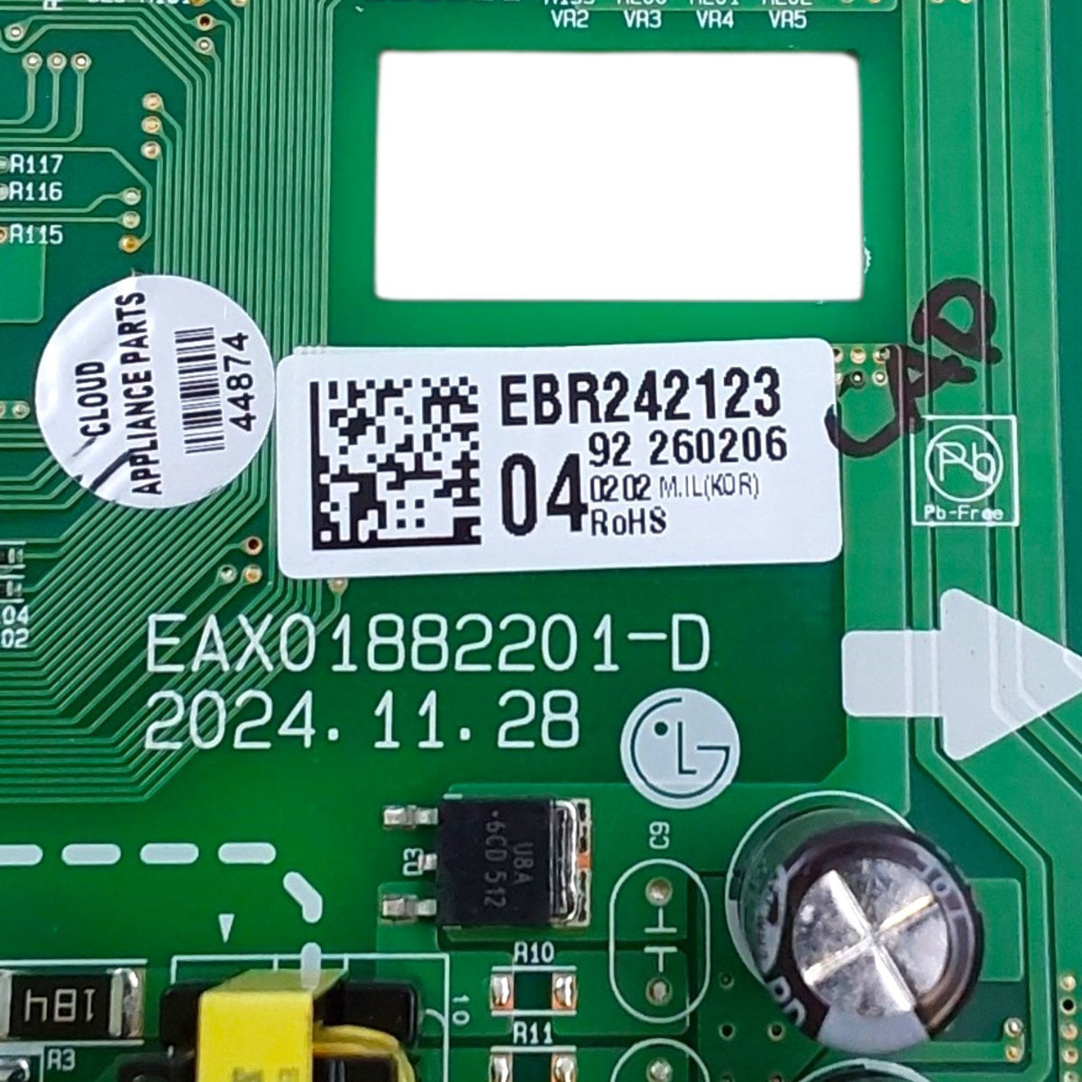 LG New Range Control Board EBR24212304 ***Same Day Shipping & 60 Days Warranty**